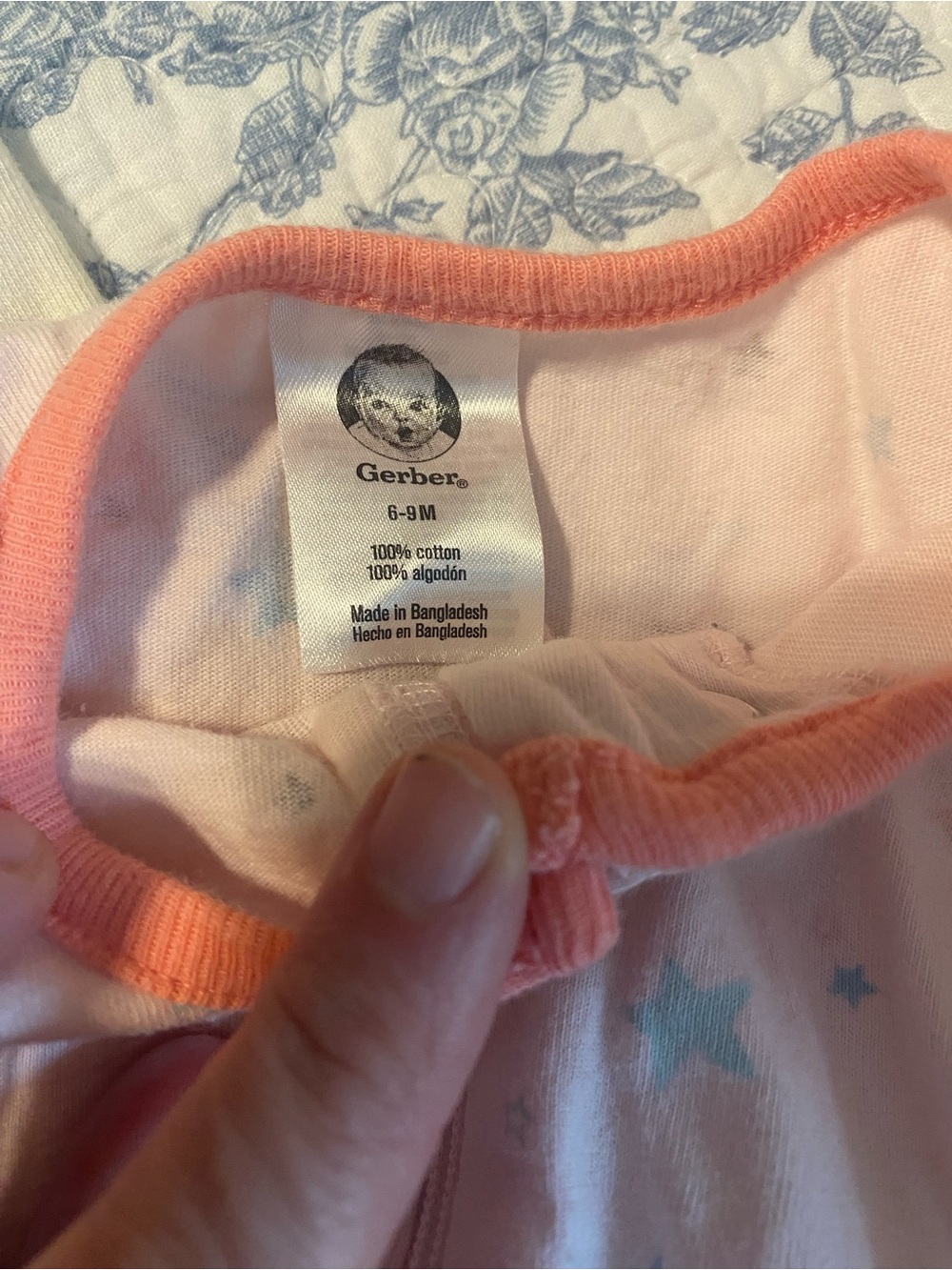 Baby Girl Pajama Bundle Size 6-9 Months Carter’s, Gerber - Picture 5 of 11